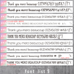 Autocollant. フォントリスト サンキューシール ショップシール 6枚目の画像