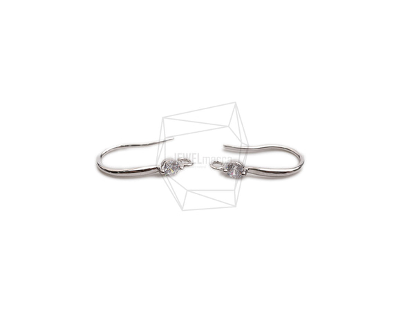 ERG-2366-R【2個入り】フックピアス,French Hook Earrings/8.5mm x 16mm 1枚目の画像