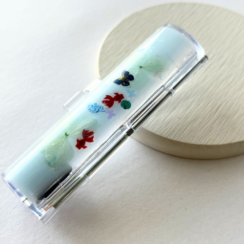 ♡展示品♡１３押し花　印鑑ケース　レジン　ハンドメイド ♡展示品♡13押し花 印鑑ケース レジン ハンドメイド 【公式通販】