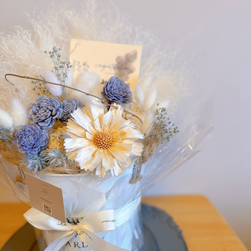 STANDARD・白 【開店祝・新築祝などにも♪】フラワーアレンジメント