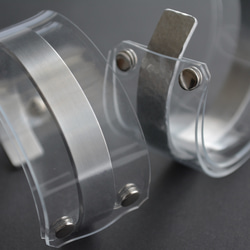 透明ワイドバングル PVC×アルミニウム 11枚目の画像