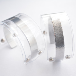透明ワイドバングル PVC×アルミニウム 10枚目の画像
