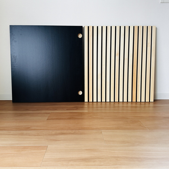 パインのスラット扉 IKEAベストー用 黒 アップグレード カスタマイズイケア ジャパンディ 縦格子 北欧 イケアハック 