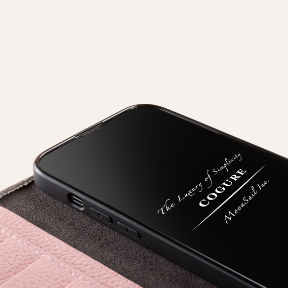 iPhoneSE 本革ベルテッド ダイアリーケース（手帳型） ストラップセット 10色<COPA> 17枚目の画像