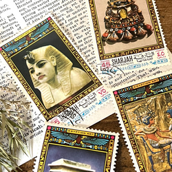世界の切手~エジプト~8枚☆使用済み切手・海外切手 3枚目の画像