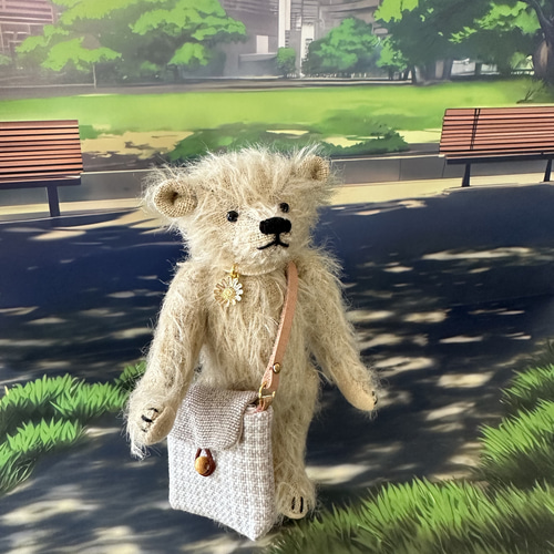 サボテンとミニ熊さん ぬいぐるみ アーティストベア テディベア 海外作家様 くま サボテンとミニ熊さん ぬいぐるみ アーティストベア テディベア 海外