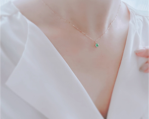 エメラルドネックレスK10 テイクアップ TAKE-UP ONLINE SHOP/テイク