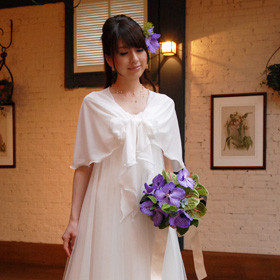 ストール ショール U字型 シフォンジョーゼット ソフト 結婚式・二次会・ パーティーなどに★3色展開【S05】