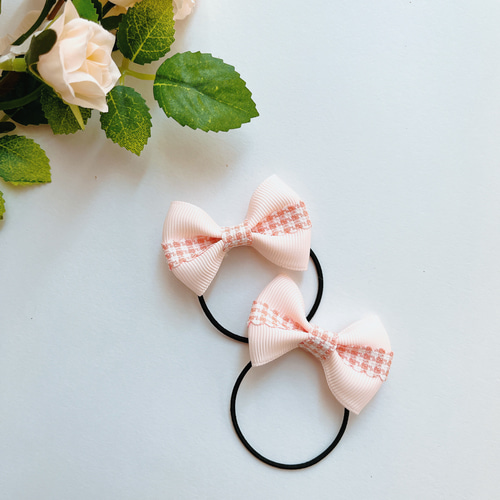 [入園入学4点セット]女の子(サーモンピンク×リバティ・アイボリーリボン) 入園入学4点セット]女の子(サーモンピンク×リバティ・アイボリー