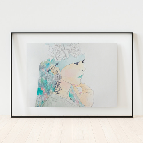 人物 水彩 原画