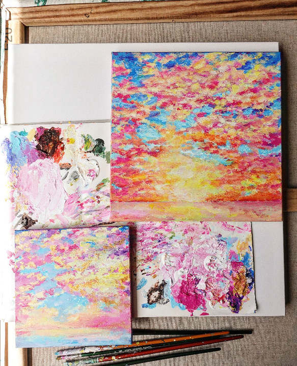 受注制作　空と海の絵 