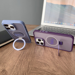 【2023新款】MagSafe防摔磁吸支架手機殻iPhone14 Pro可印名 第2張的照片