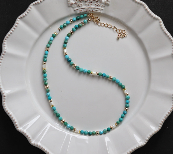 ミディアム・ターコイズ ネックレス 7枚目の画像