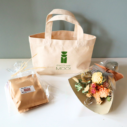 選べるブーケとコーヒーのギフトセット(トートバッグ入り) コーヒー