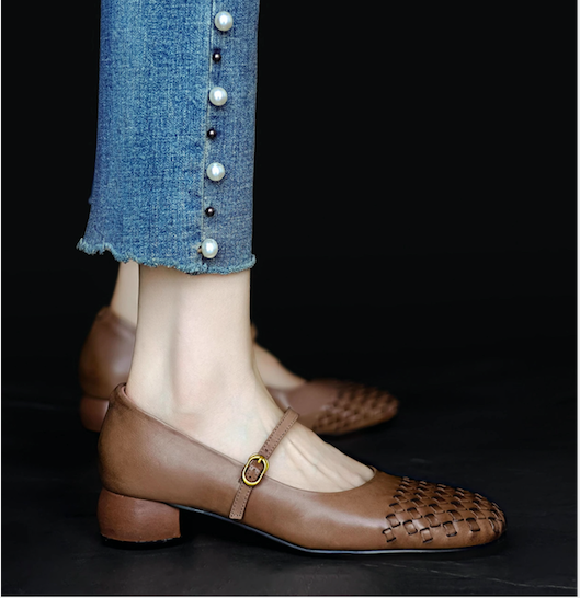 高級 パンプス 革靴 レディース シューズ 人気作家 人気商品 ローヒール 履きやすい靴 ユニーク 金木犀 敬老の日