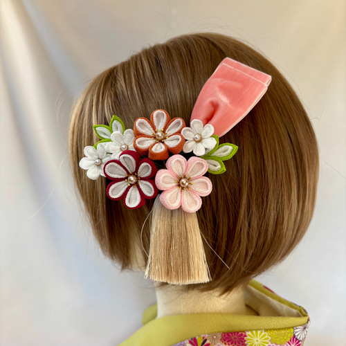 佐保姫(さほひめ)】〈ブーケ〉タッセル付 ⭐︎OP充実⭐︎ 髪飾り