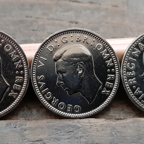 100枚セット幸せのシックスペンス イギリス ラッキー6ペンスウェディング 楽天市場】【美品】 1954年 エリザベス2世 白銅貨 イギリス ハッピー