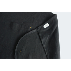 リネンエプロン【Standard apron】 Black 2枚目の画像