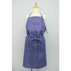 リネンエプロン【Standard apron】 Blue purple 5枚目の画像