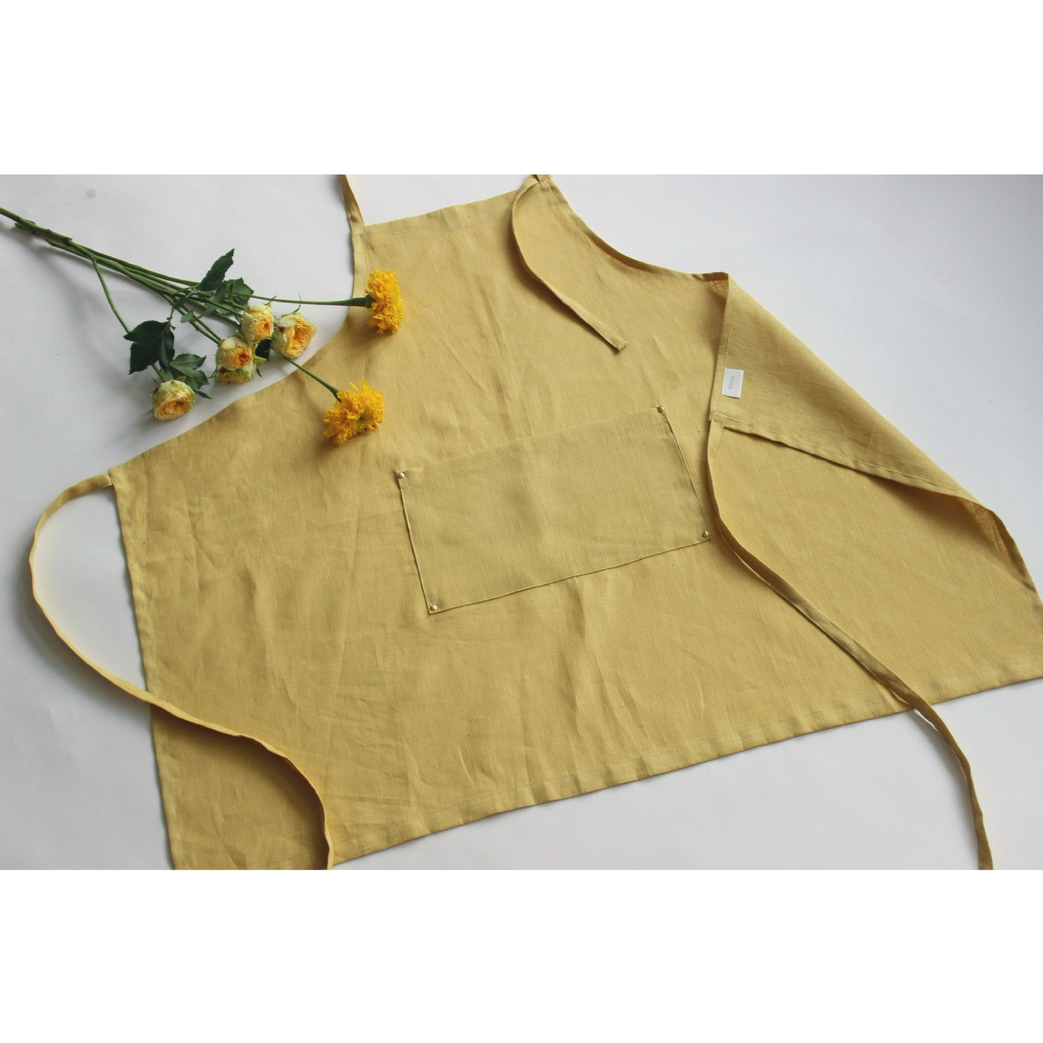 リネンエプロン【Standard apron】 Light yellow
