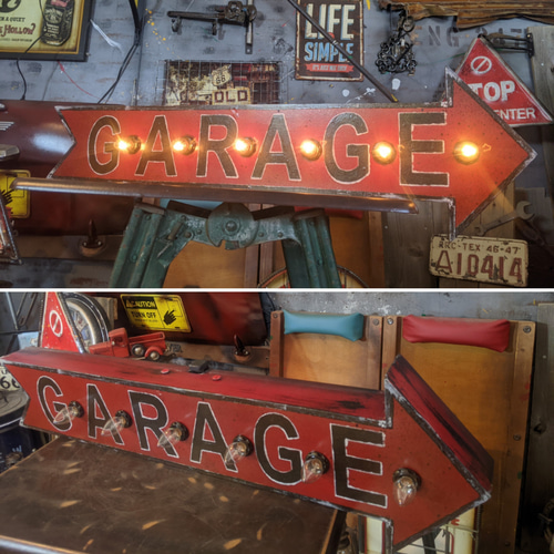 アメリカンガレージ ガレージショップ 電飾看板 ウォールデコ サイン