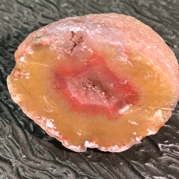 ゴビ石−1084 ゴビ瑪瑙　原石　水玉模様&金粉 9枚目の画像