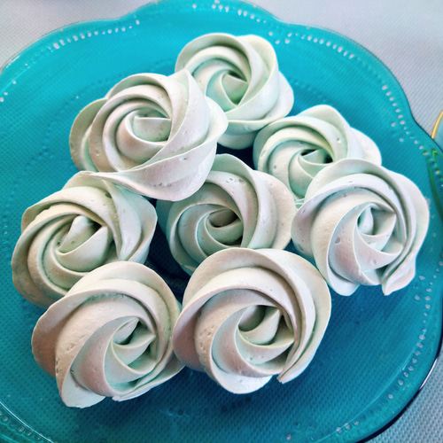 フェイクスイーツ バニラメレンゲ お花アイシングクッキー ボンボニエール