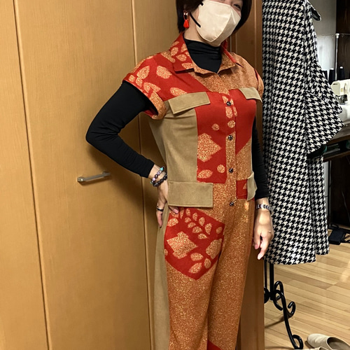 型紙全8サイズ つなぎスタイリッシュ キモノから作る世界に一