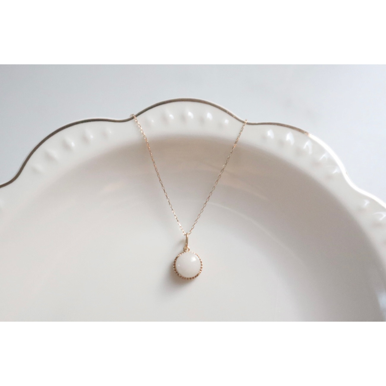 母乳ネックレス【Hug】　K10製