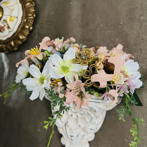 壁掛け アレンジギフト 造花アレンジメント ギフトフラワー