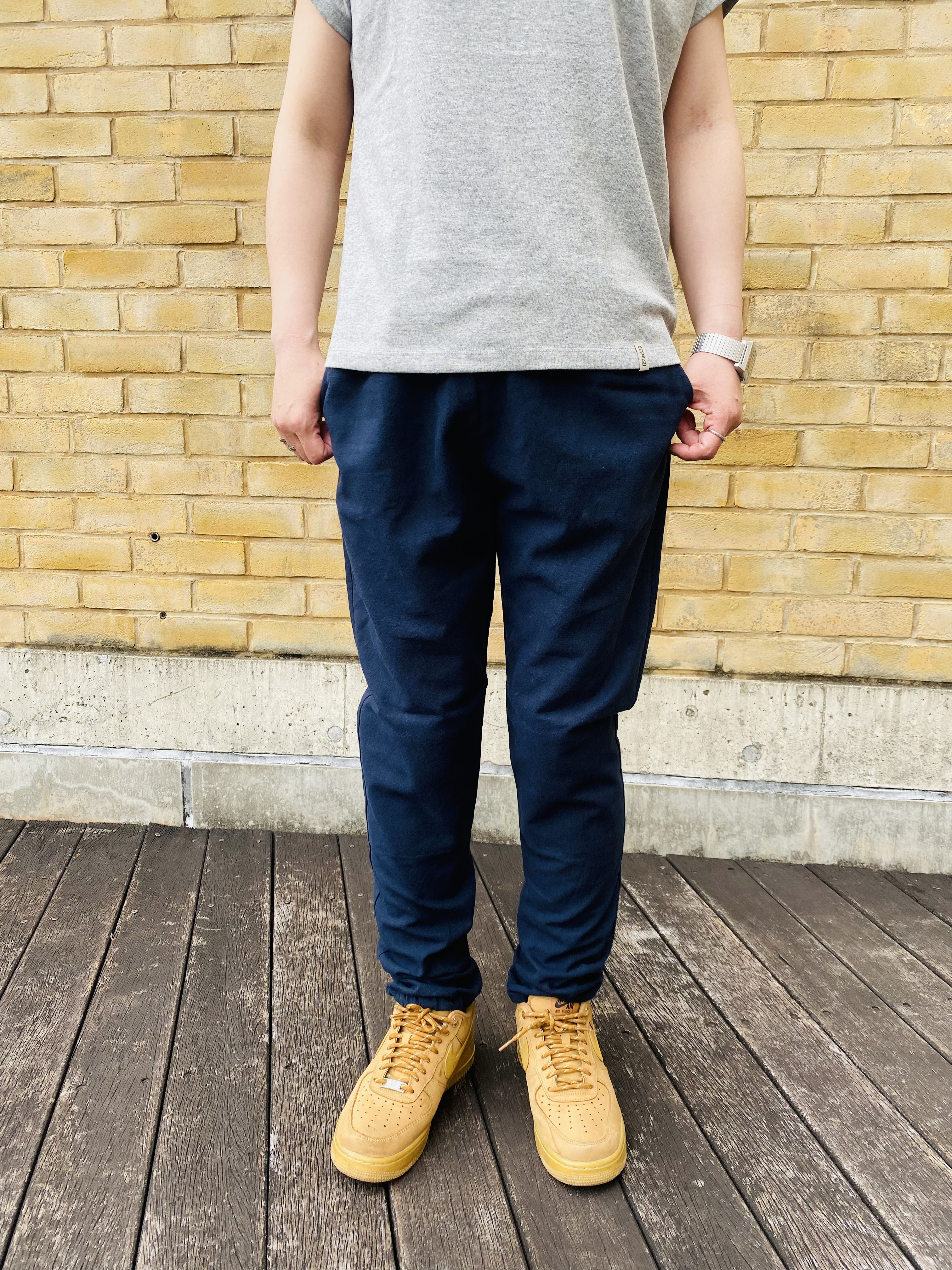 rukariko様　リネン楽ちんパンツ うなぎの寝床 もんぺ　Lサイズ 男女兼用 rukariko様 リネン楽ちんパンツ うなぎの寝床 もんぺ Lサイズ