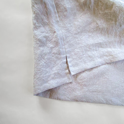 ヴィンテージライク ラミーリネン オープンカラーシャツ ゆったりフリーサイズ 8枚目の画像