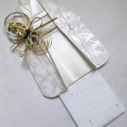 【確認用／U104】着物のお祝い袋◇ご祝儀袋◇婚礼◇友禅和紙 祝儀袋 色打掛 結婚式 着物 友禅和紙 ウェルカムボード 和装 前