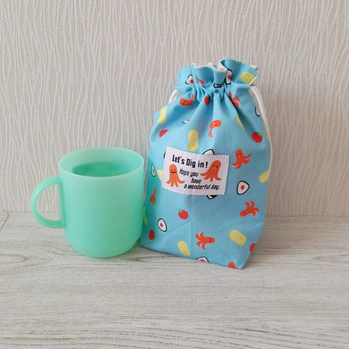 ふわふわうさぎハート】(お弁当袋 コップ袋 ランチョンマット 25