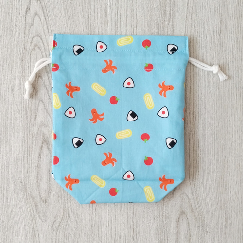 タコさんウィンナーのお弁当袋 コップ袋 ランチマットにも3点