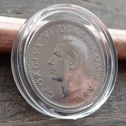 幸せのシックスペンス イギリス  ラッキー6ペンス 本物古銭英国コイン コインカプセル付き 美品です 19.5mm 8枚目の画像