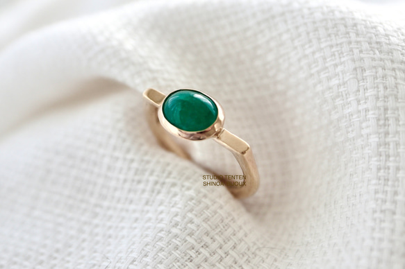 K10[afghanistanのemerald]ring 1枚目の画像