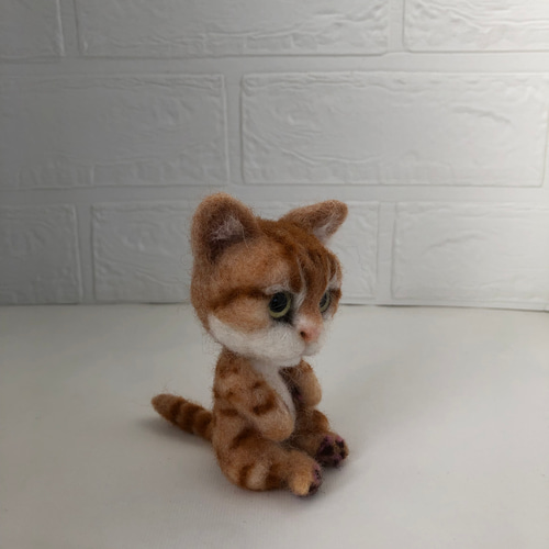羊毛フェルト ねこ 茶トラ 羊毛フェルト にじいろ 羊毛フェルト 羊毛フェルト ねこ 茶トラ 羊毛フェルト にじいろ 羊毛フェルト
