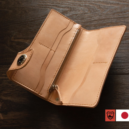 栃木レザー バイカーズウォレット サドルグレージング 長財布 栃木レザー バイカーズウォレット サドルグレージング 長財布