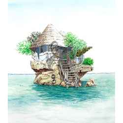 海に浮かぶ　南アフリカ　タンザニア　ザンジバルのレストラン 2枚目の画像