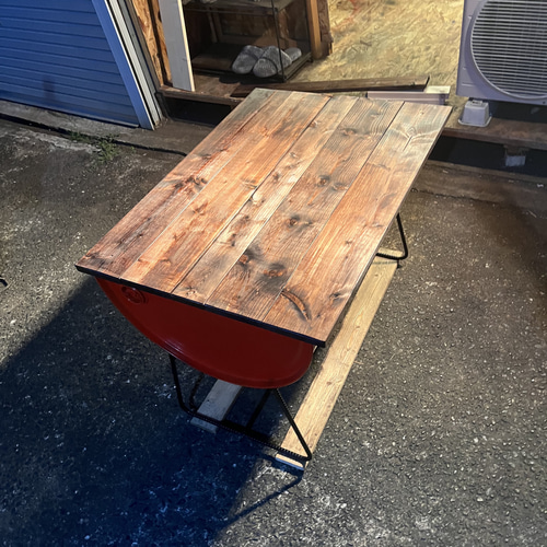 ☆アメリカンヴィンテージ風☆ドラム缶テーブル ダイニング ☆アメリカンヴィンテージ風☆ドラム缶テーブル ダイニング