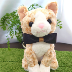 【世界に一つ】ウェルカムドール 手作り ねこ ネコ 猫 茶トラ 完成品 2体セット 結婚式 ぬいぐるみ 人形 5枚目の画像