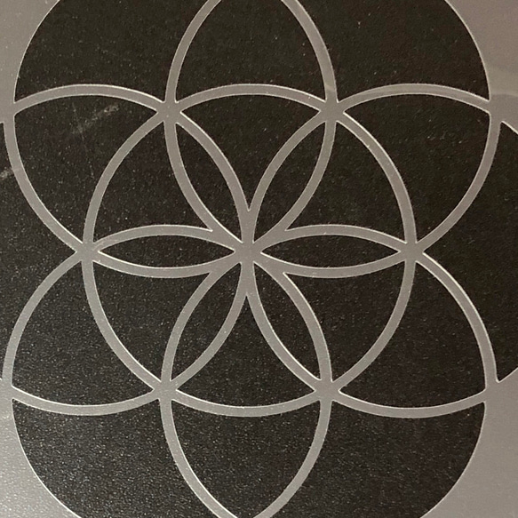シードオブライフ 神聖幾何学模様 NO891 ステンシルシート　型紙図案 4枚目の画像