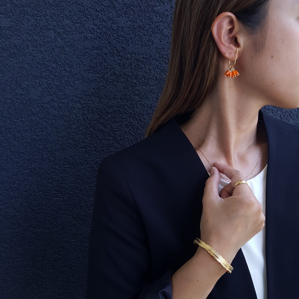 [1ペア] オールステンレス製 オリジナル イヤーカフ  金属アレルギー対応 17枚目の画像