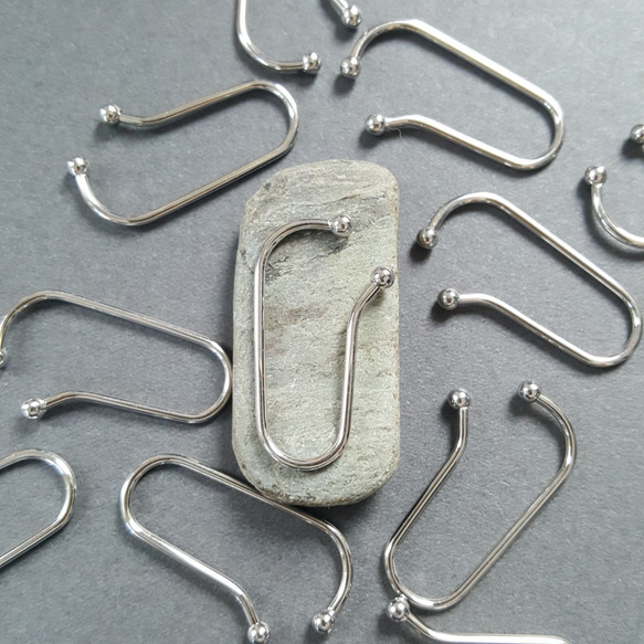 [1ペア] オールステンレス製 オリジナル イヤーカフ  金属アレルギー対応 10枚目の画像