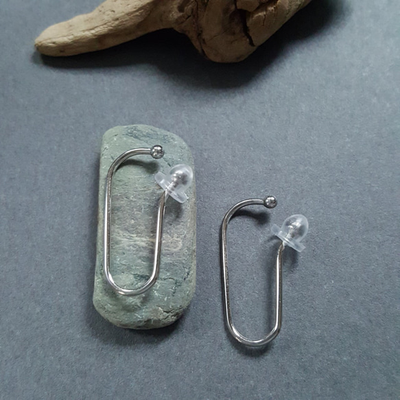 [1ペア] オールステンレス製 オリジナル イヤーカフ  金属アレルギー対応 15枚目の画像