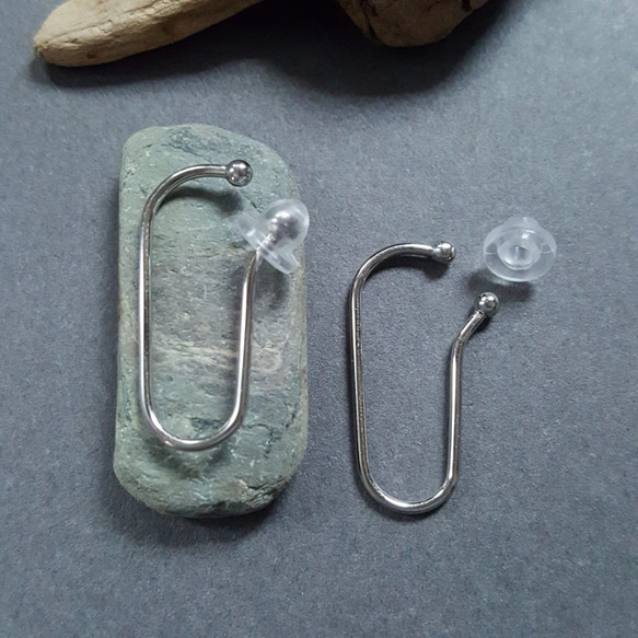 [1ペア] オールステンレス製 オリジナル イヤーカフ  金属アレルギー対応 3枚目の画像