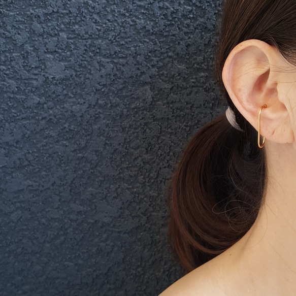 [1ペア] オールステンレス製 オリジナル イヤーカフ  金属アレルギー対応 12枚目の画像