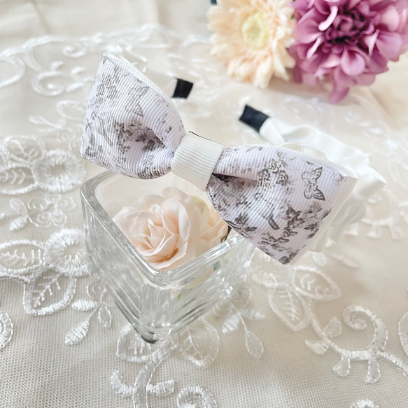 リボン付き くしゅくしゅカチューシャ】誕生日 入園式 卒園式 入学式  