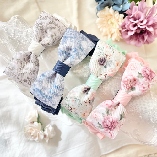 リボン付き くしゅくしゅカチューシャ】誕生日 入園式 卒園式 入学式  